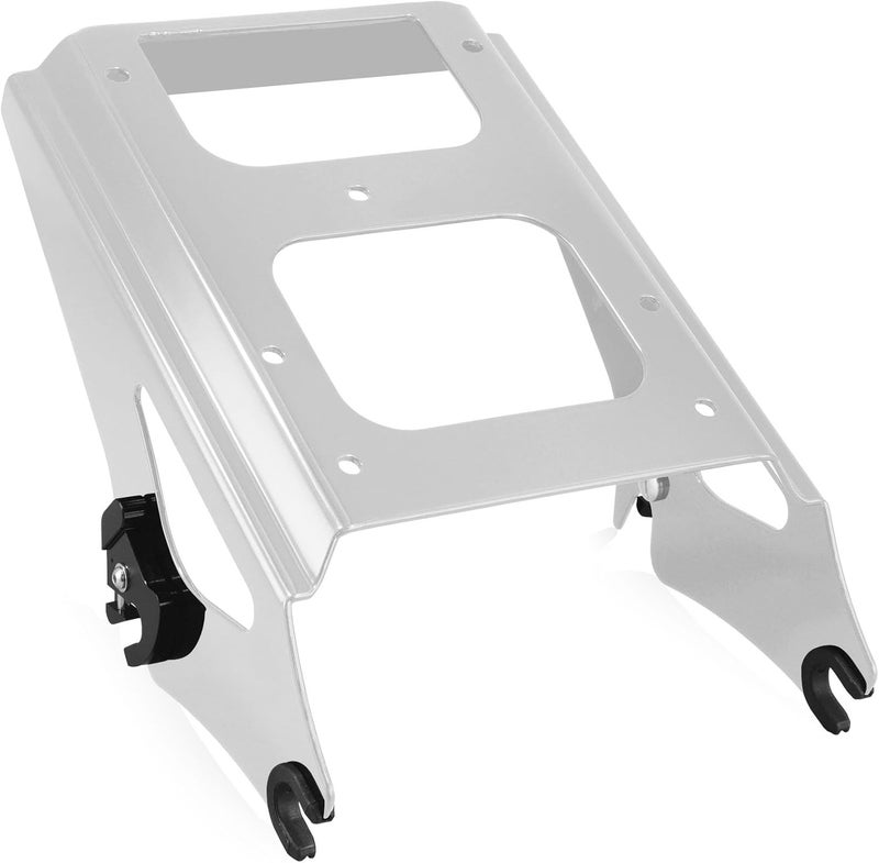 SWESGI Detachable Two Up Tour Trunk Mounting 09-13 2-Up Tour Trunk Mounting Rack Compatible Harley Davidson Touring Street Glide Road King Road Glide Electra Glide (2009-2013 Rack Chrome) - Image 1